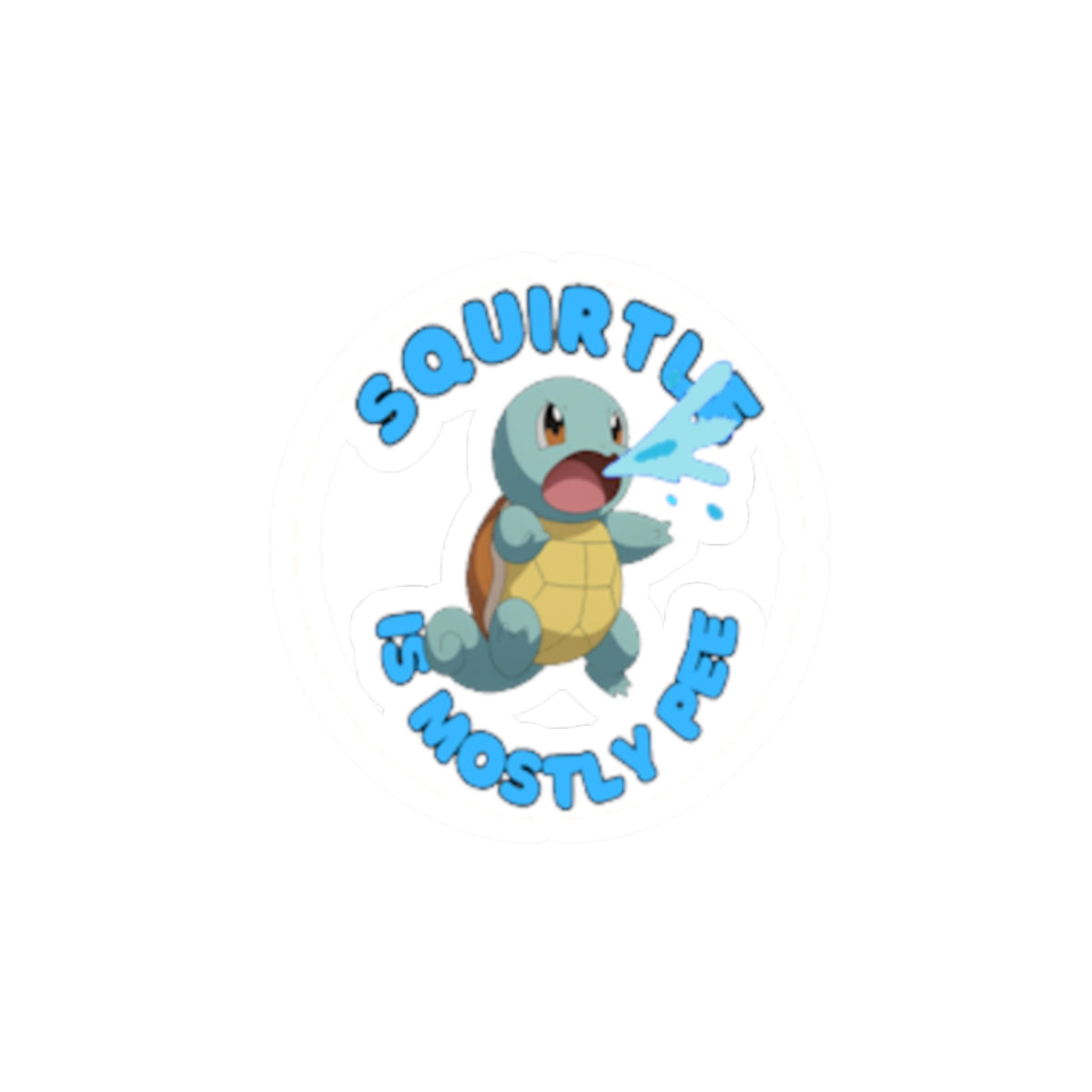 funny pokemon squirtle sticker