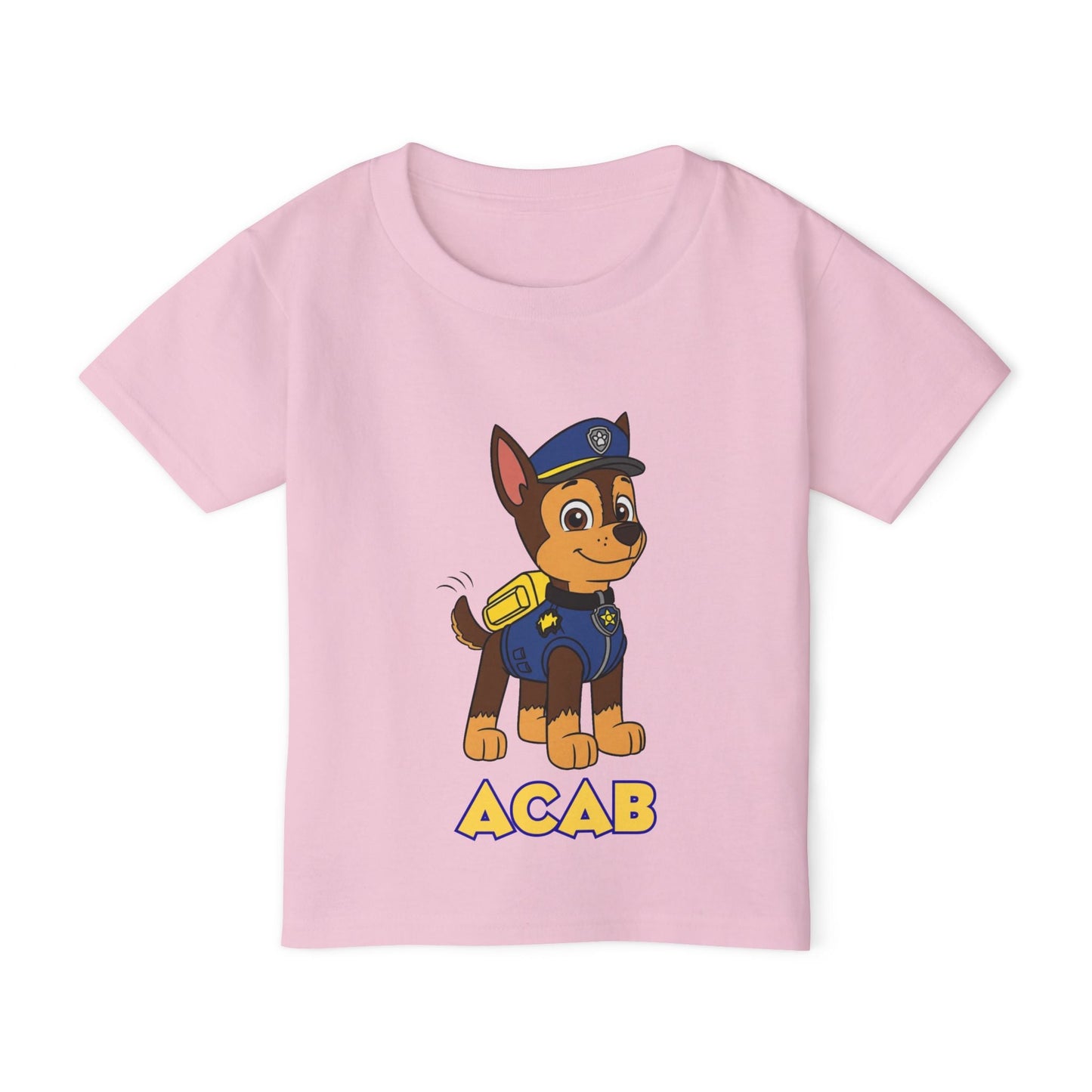 Fun Toddler T-Shirt with Cute Police Dog Design, Stylish Kids Tee, Pajama Top, Birthday Gift for Boys, Playful Tee for Parties Printify
