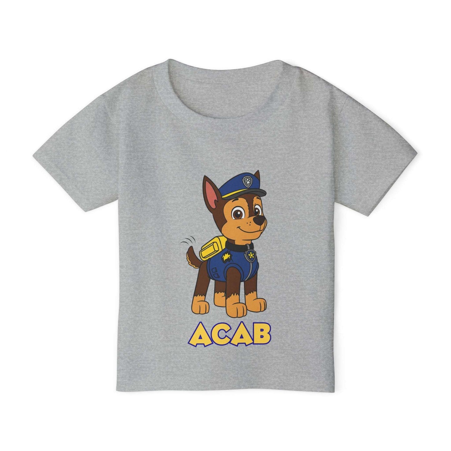 Fun Toddler T-Shirt with Cute Police Dog Design, Stylish Kids Tee, Pajama Top, Birthday Gift for Boys, Playful Tee for Parties