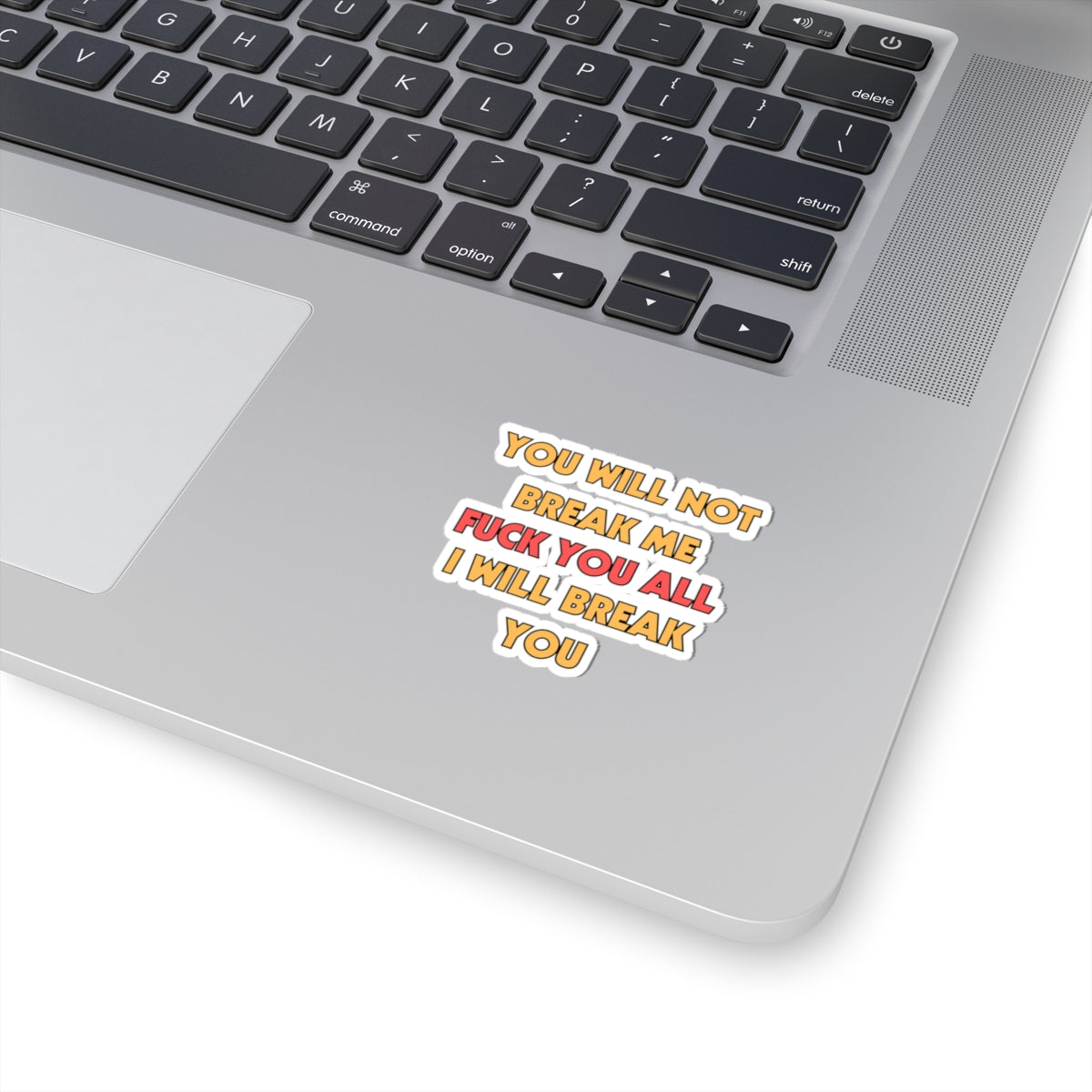 You Will Not Break Me Sticker