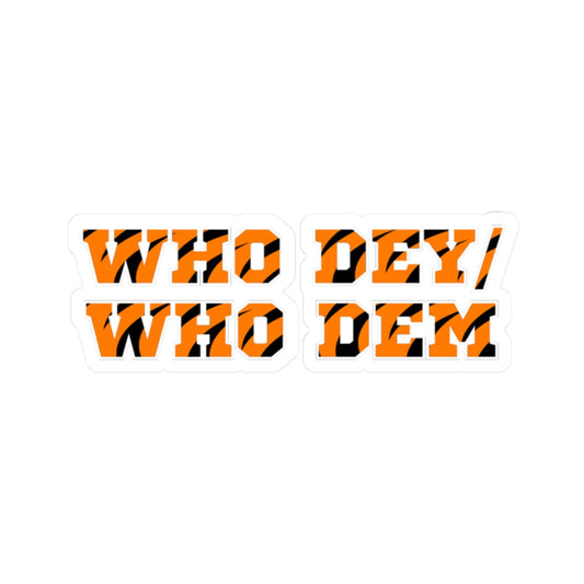 Nonbinary Cincinnati Bengals Parody Sticker Printify