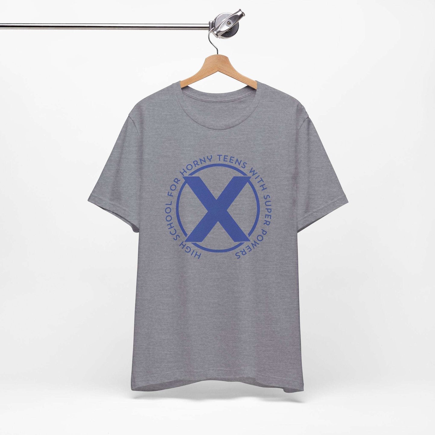 grey funny marvel superhero x-men parody tee shirt