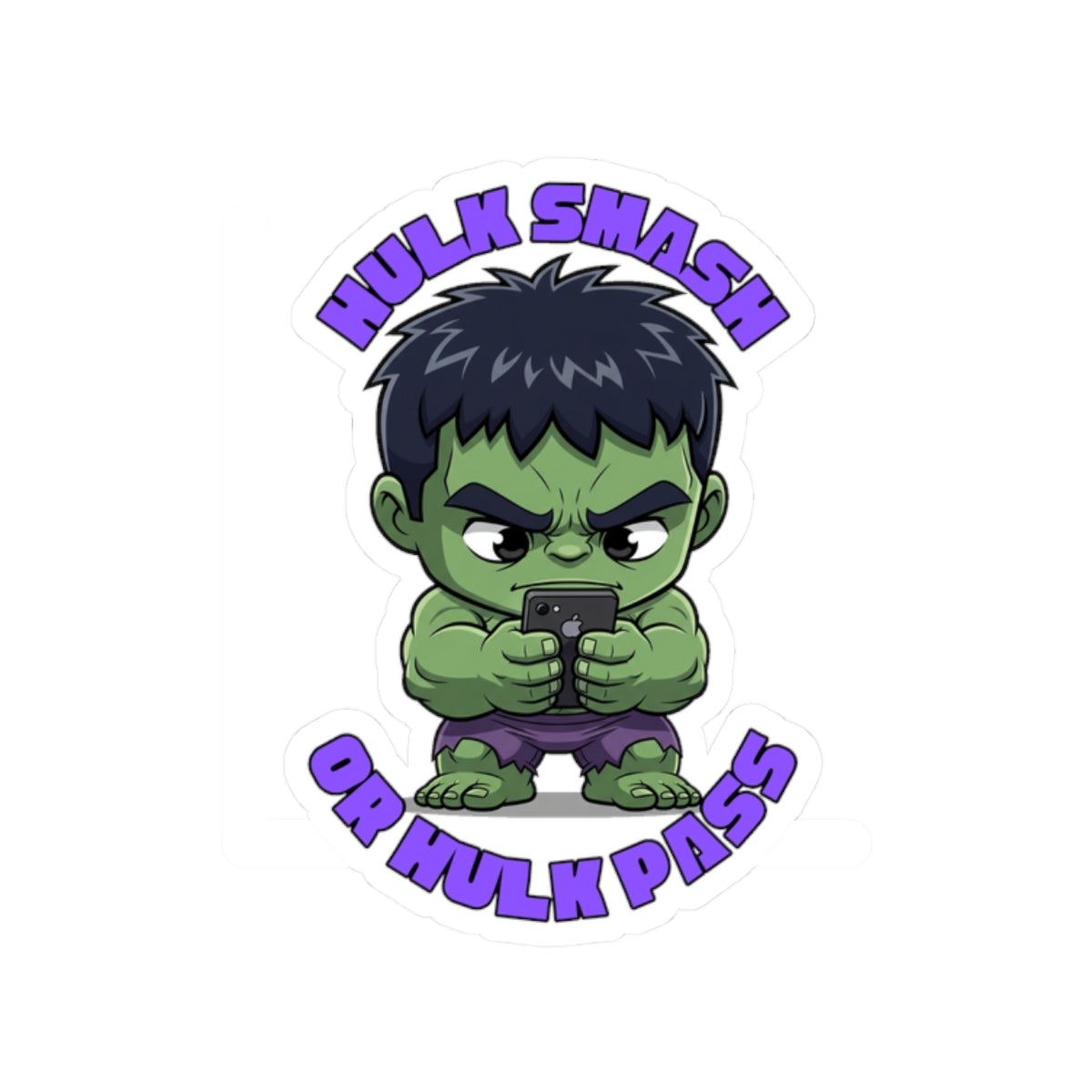 Hulk Smash Parody Sticker Printify