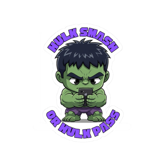Hulk Smash Parody Sticker Printify