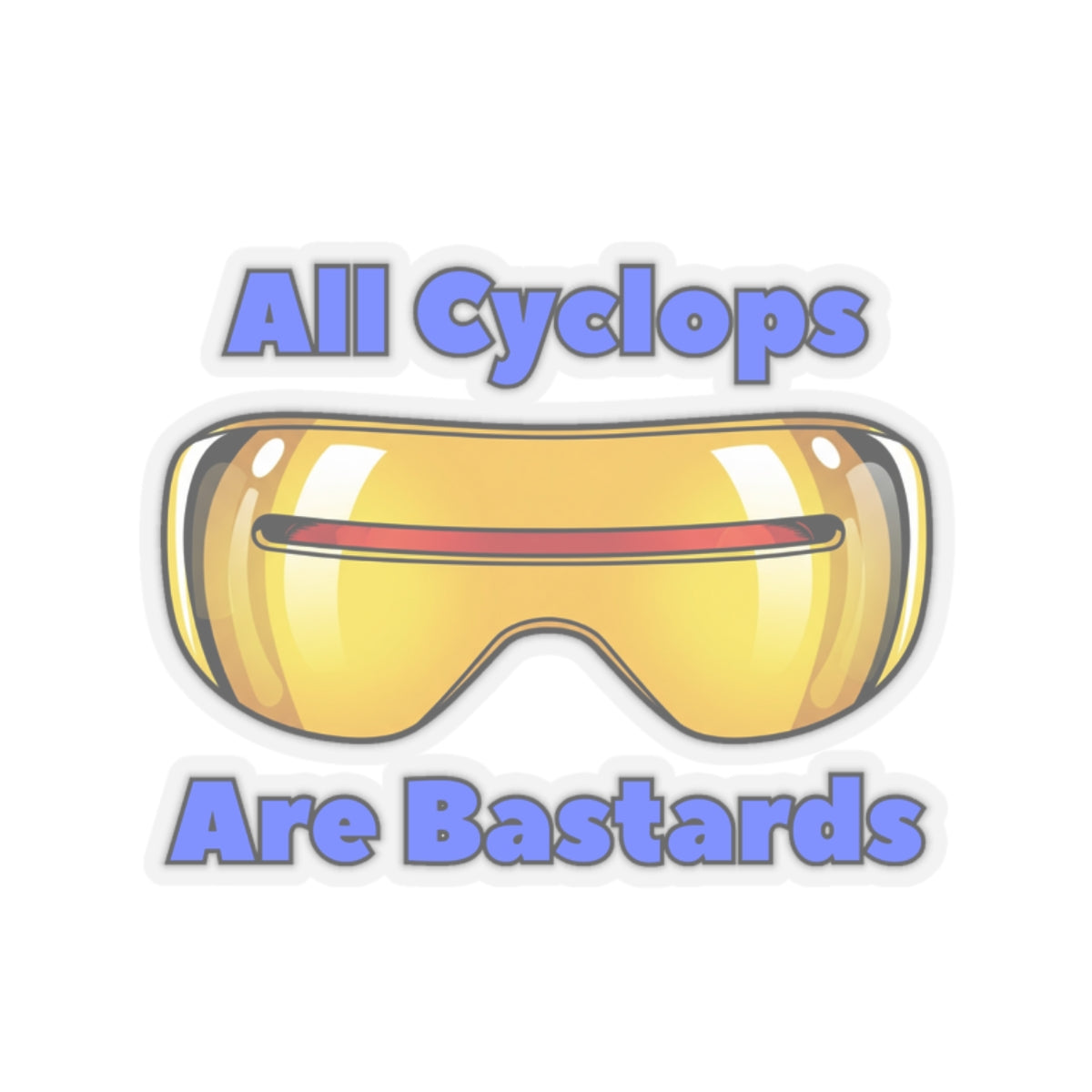 Cyclops Parody Sticker Printify