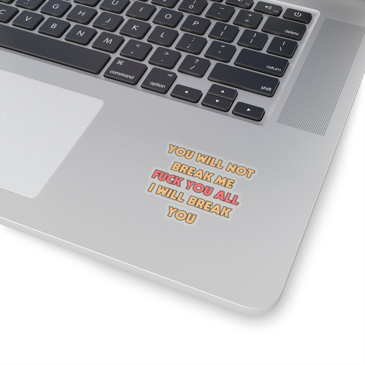 You Will Not Break Me Sticker