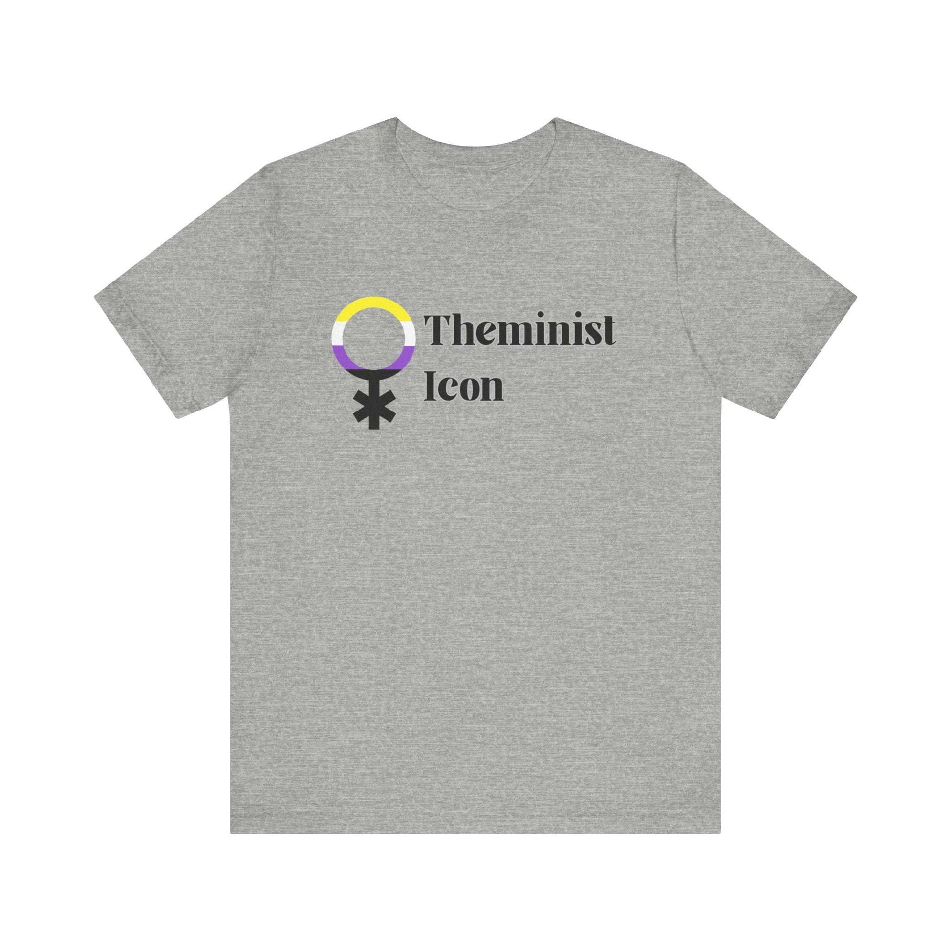 Theminist Icon Nonbinary Pride Tee Printify