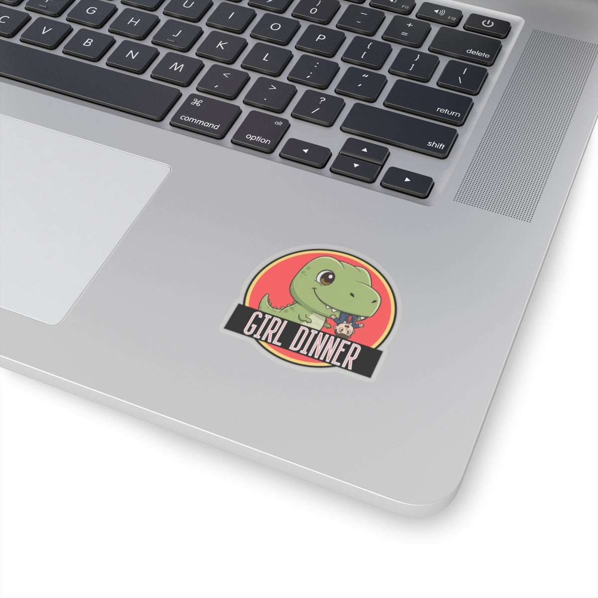 Jurassic Park Parody Sticker: Girl Dinner Meme Funny Sticker