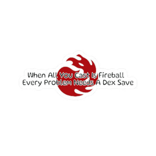 DnD Fireball Sticker