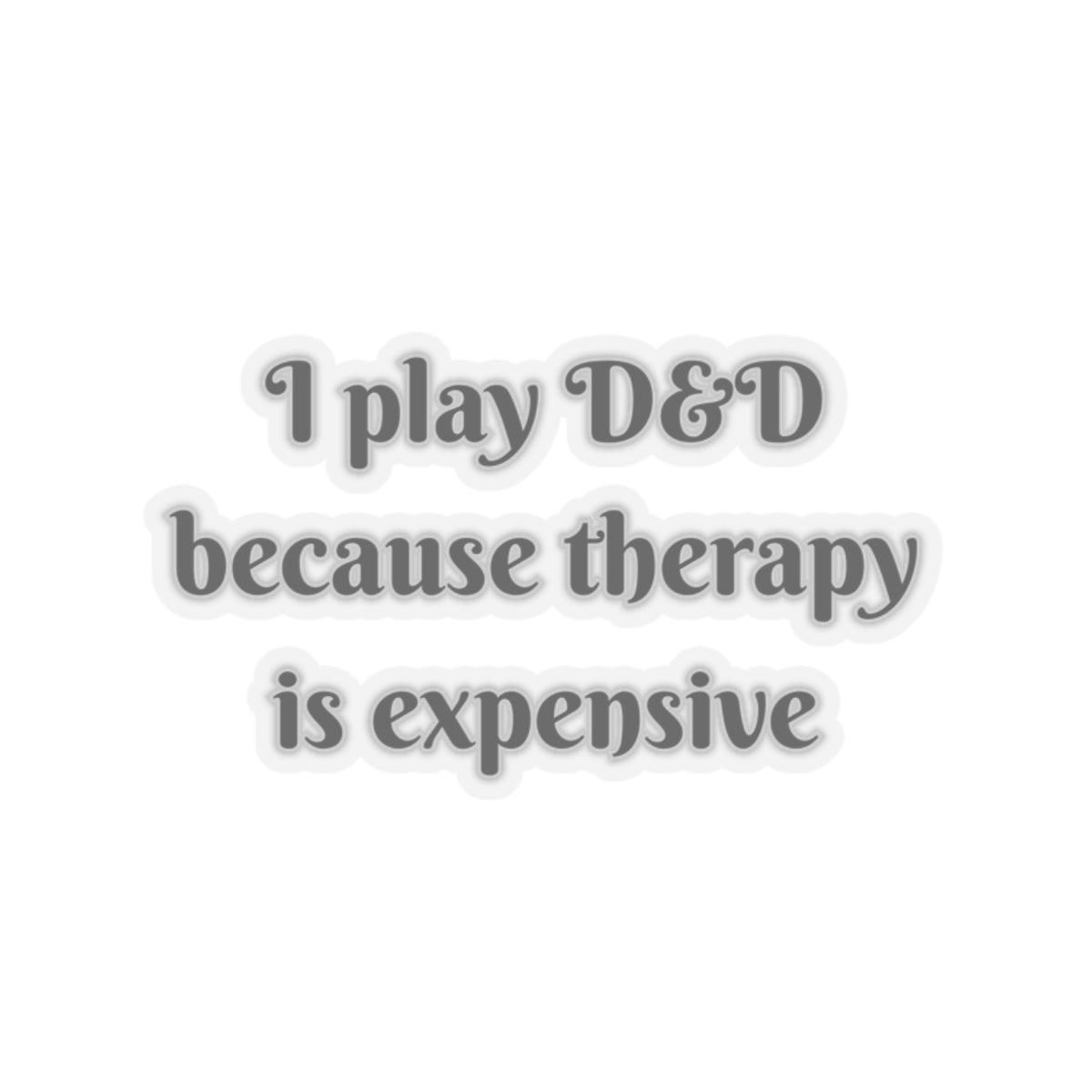 D&D Therapy Sticker