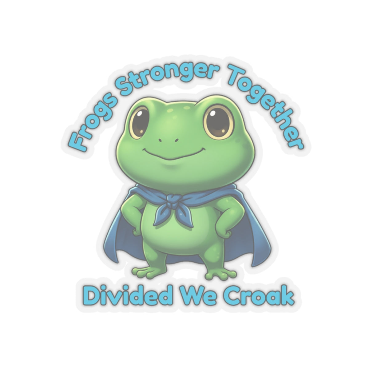 Portland Frog Sticker Printify