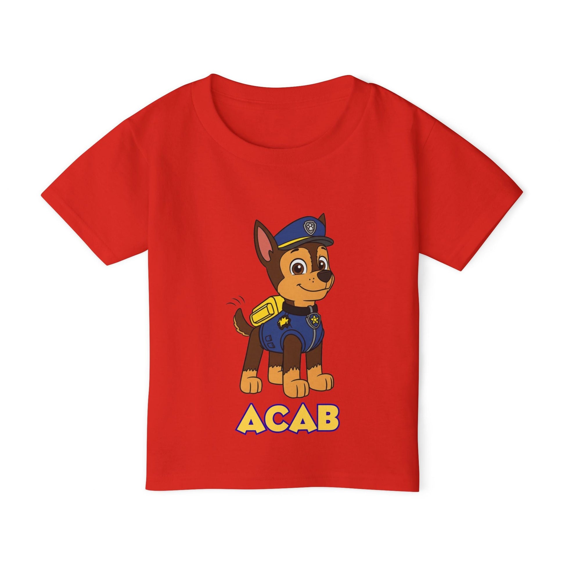 Fun Toddler T-Shirt with Cute Police Dog Design, Stylish Kids Tee, Pajama Top, Birthday Gift for Boys, Playful Tee for Parties Printify