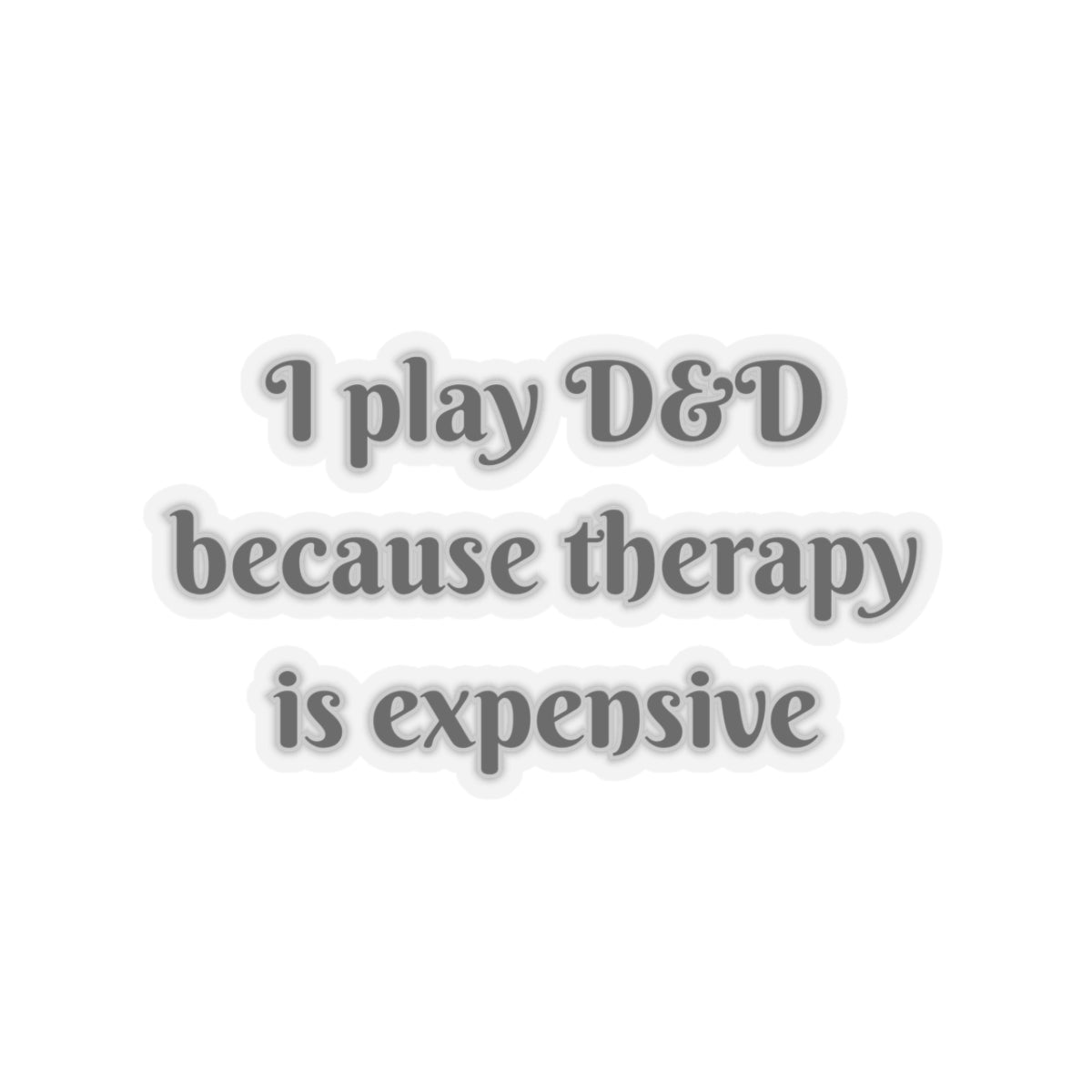 D&D Therapy Sticker