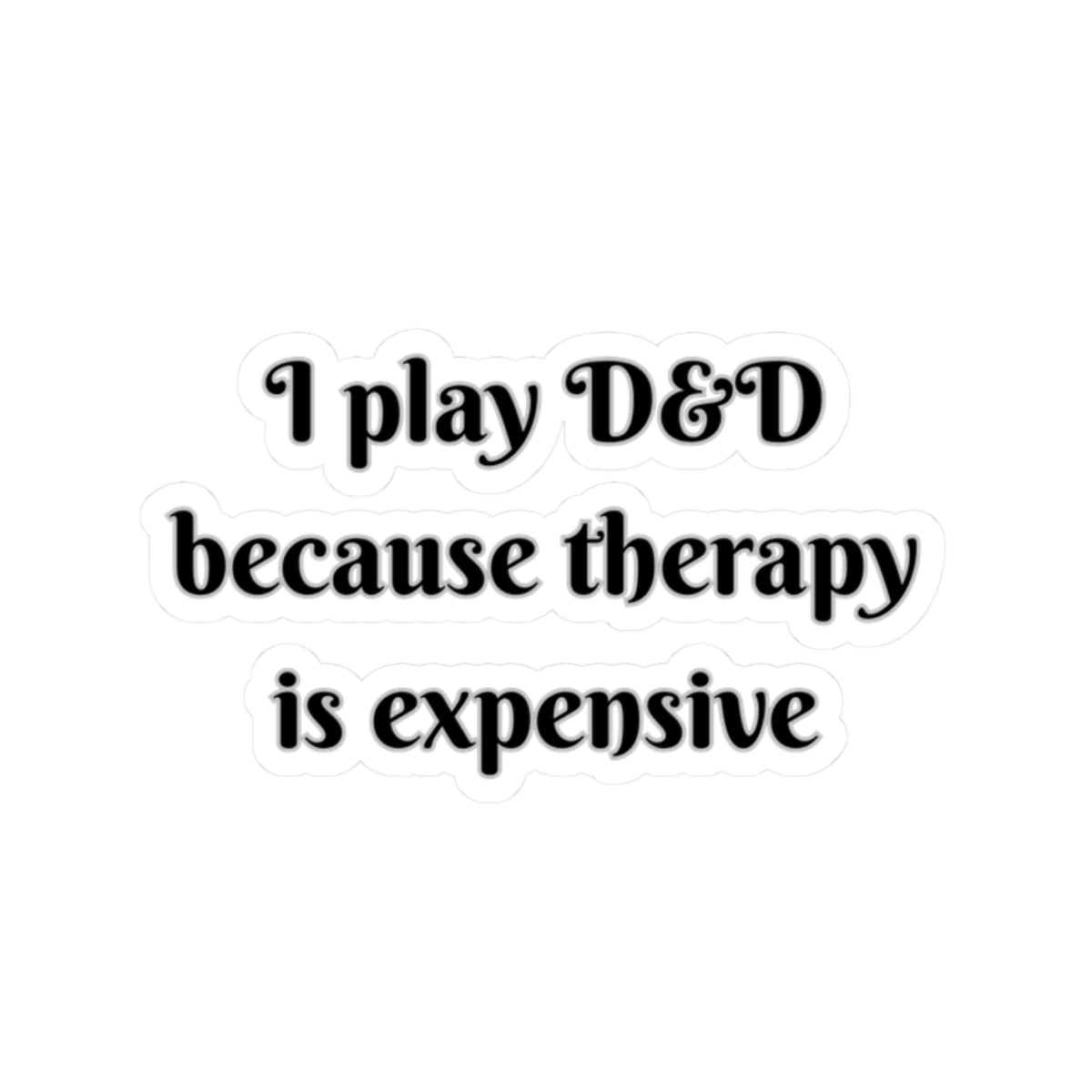 D&D Therapy Sticker