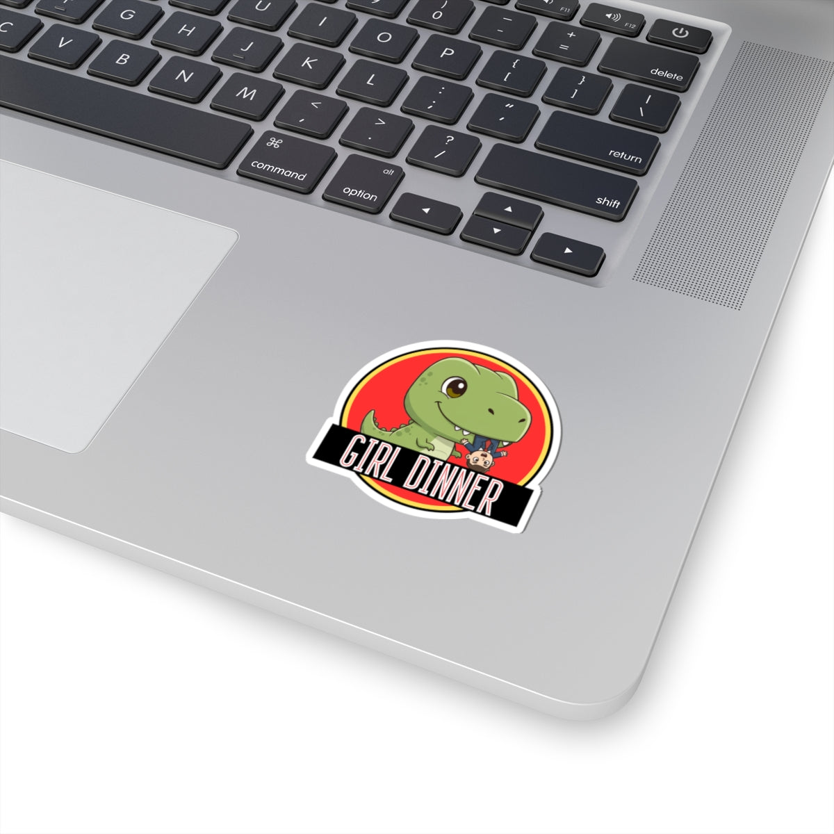 Jurassic Park Parody Sticker: Girl Dinner Meme Funny Sticker