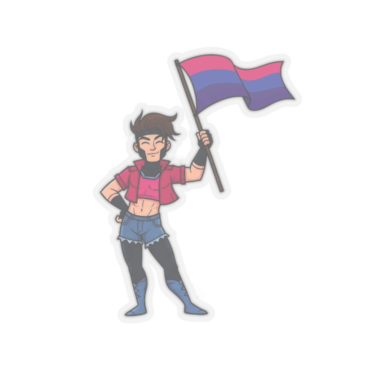 Bi Gambit Parody Sticker Printify