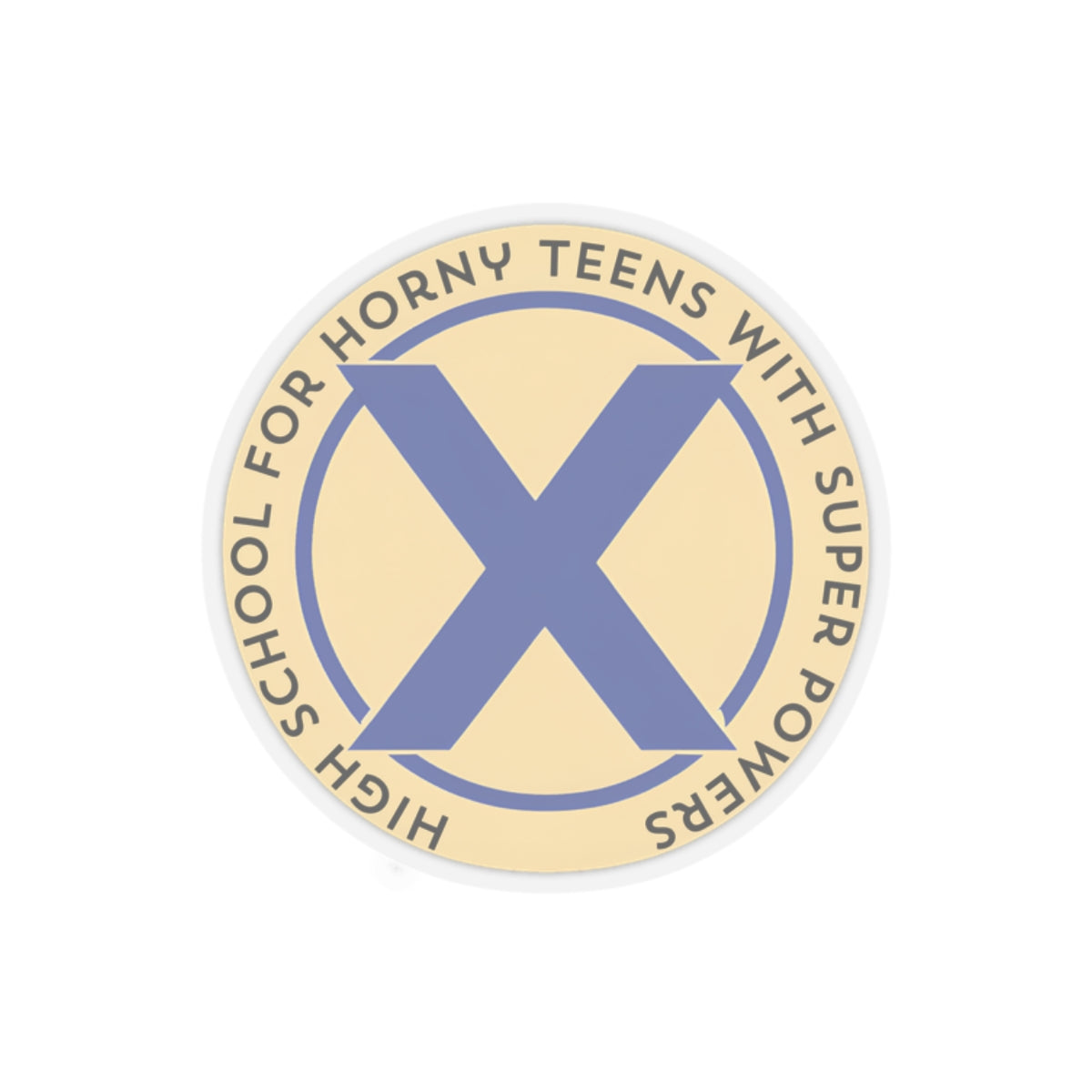 funny marvel superhero x-men parody sticker