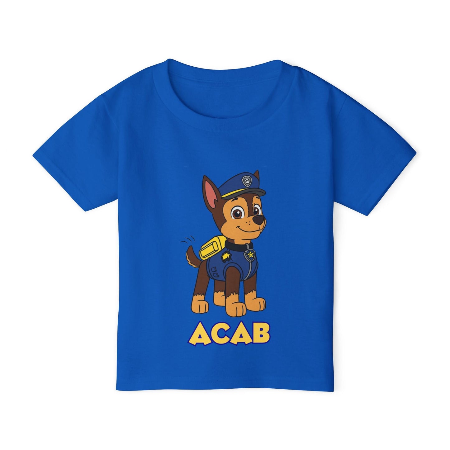 Fun Toddler T-Shirt with Cute Police Dog Design, Stylish Kids Tee, Pajama Top, Birthday Gift for Boys, Playful Tee for Parties Printify