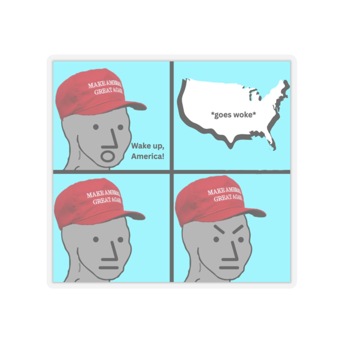 No, not like that! Stickers Printify
