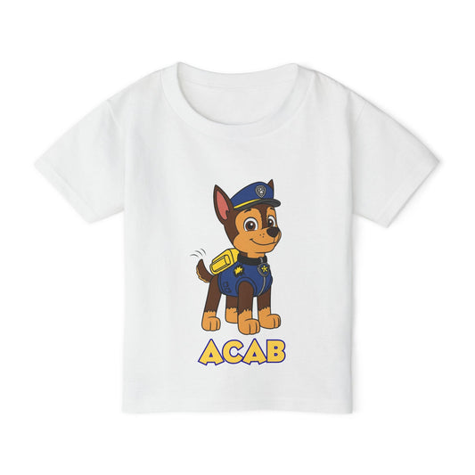 Fun Toddler T-Shirt with Cute Police Dog Design, Stylish Kids Tee, Pajama Top, Birthday Gift for Boys, Playful Tee for Parties Printify