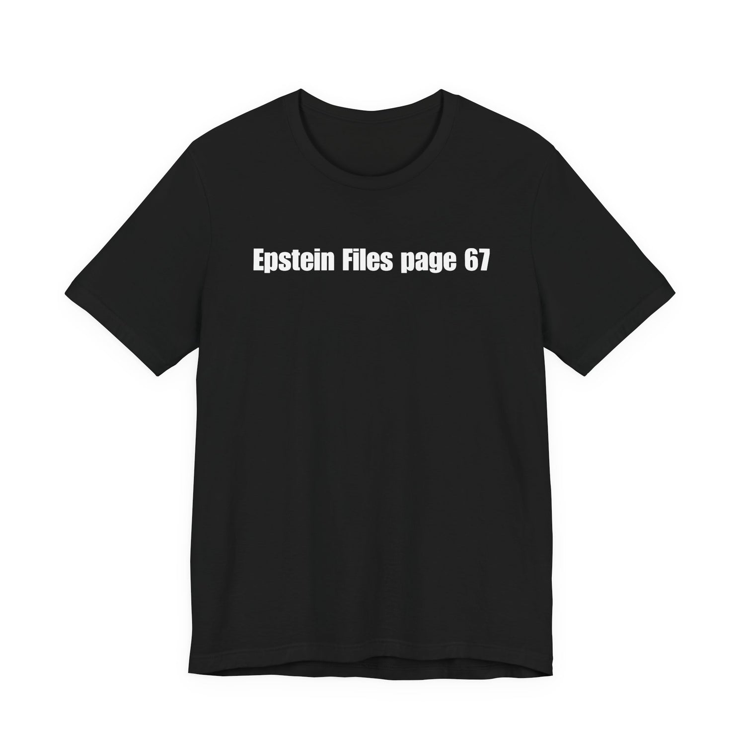 Epstein Files page 67 redacted tee