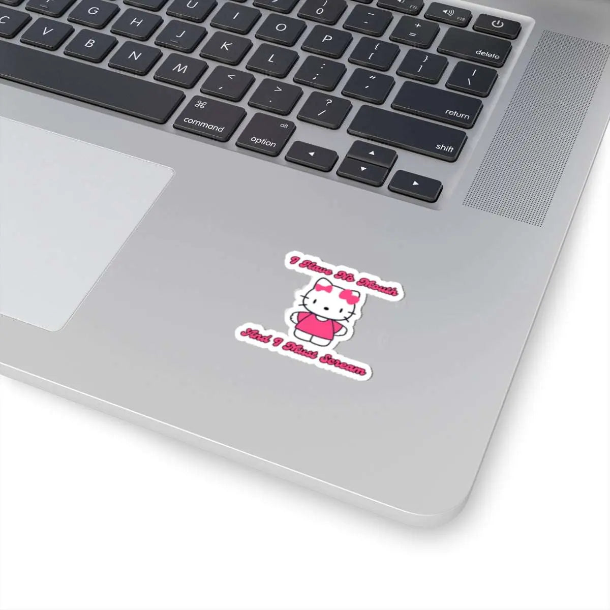 Hello Kitty has no mouth but she must scream in existential horror